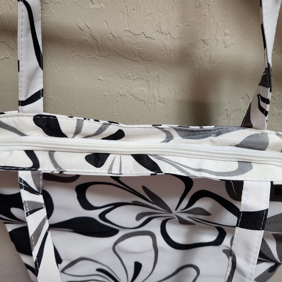 NWOT Floral Canvas Tote - Picture 2 of 4